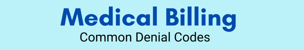 common denial codes