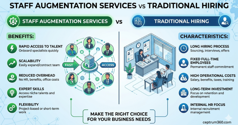 staff augmentation vs traditional hirings