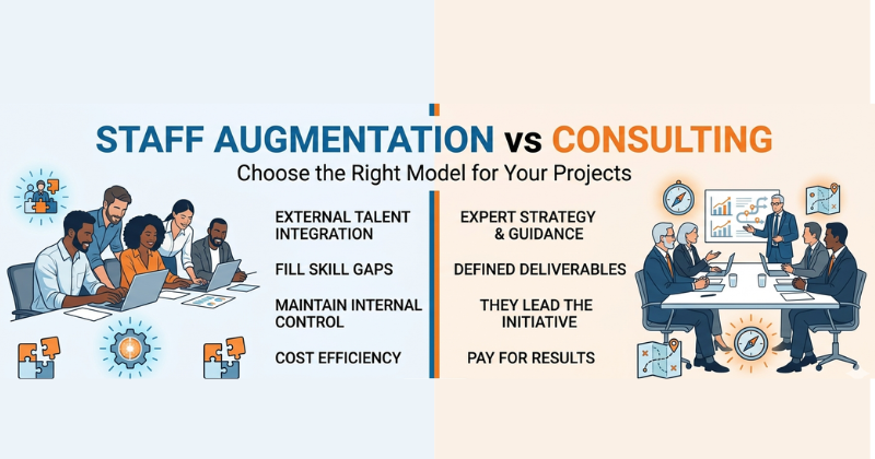 staff augmentation vs consulting main difference